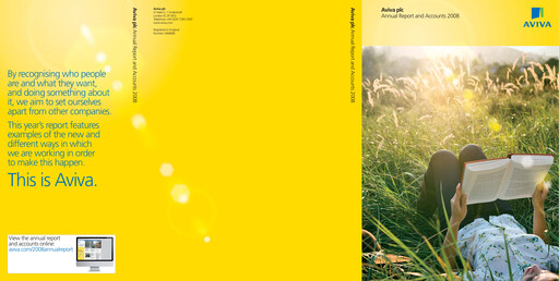 Thumbnail Aviva Annual Report 2008