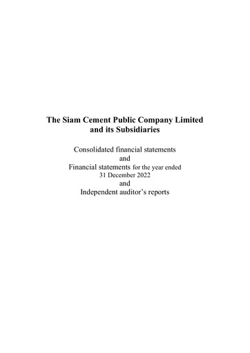 Thumbnail Siam Cement
 Financial Statement 2022