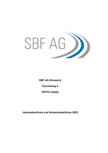Miniature SBF AG Bilan financier 2025