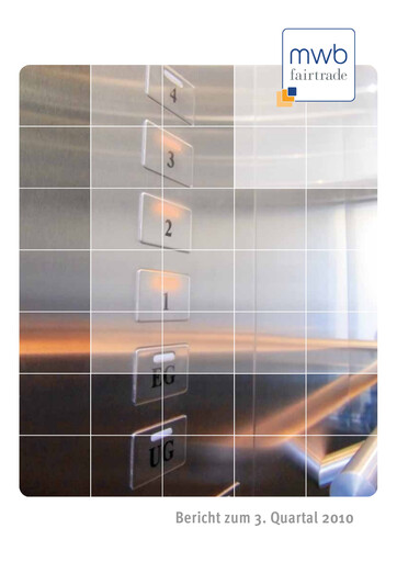 Thumbnail mwb fairtrade AG Quarterly Report 2010-q3