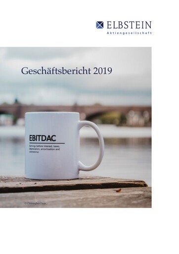 Thumbnail Elbstein AG Annual Report 2019