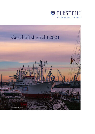 Thumbnail Elbstein AG Annual Report 2021
