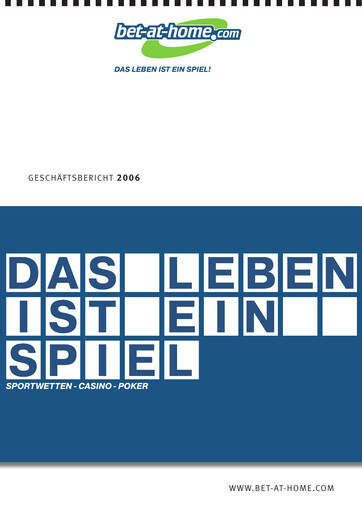 Thumbnail bet-at-home.com Annual Report 2006