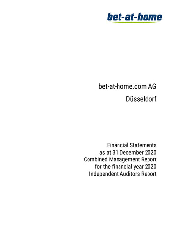 Thumbnail bet-at-home.com Financial Statement 2020
