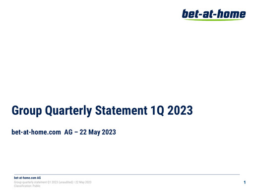 Thumbnail bet-at-home.com Quarterly Report 2023-q1