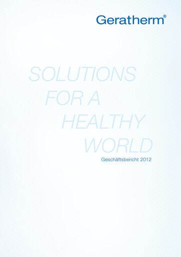 Thumbnail Geratherm Medical Annual Report 2012