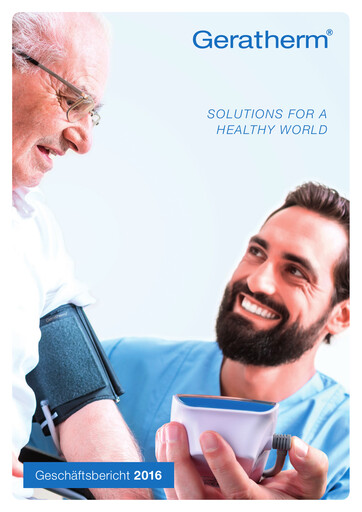 Thumbnail Geratherm Medical Annual Report 2016