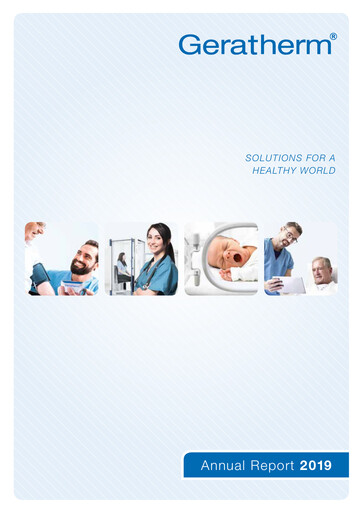 Thumbnail Geratherm Medical Annual Report 2019