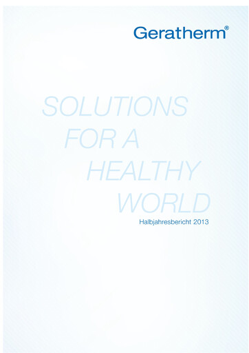 Thumbnail Geratherm Medical Half-year Report 2013-h1