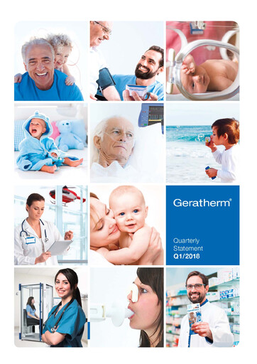 Vorschaubild Geratherm Medical Quartalsbericht 2018-q1