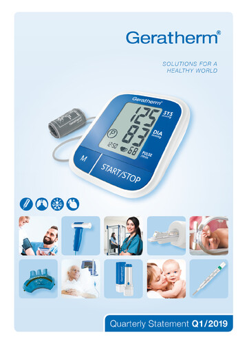Vorschaubild Geratherm Medical Quartalsbericht 2019-q1