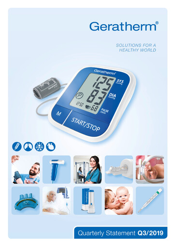 Vorschaubild Geratherm Medical Quartalsbericht 2019-q3