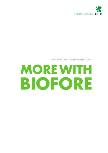 Thumbnail UPM-Kymmene Financial Statement 2013