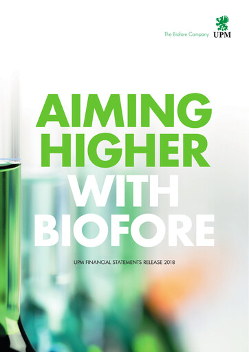 Thumbnail UPM-Kymmene Financial Statement 2018
