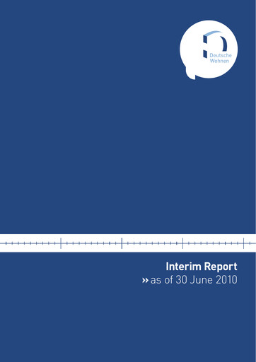 Miniature Deutsche Wohnen Rapport semestriel 2010-h1