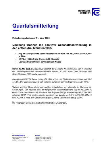 Thumbnail Deutsche Wohnen Quarterly Report 2025-q1
