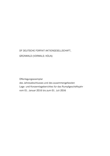 Thumbnail DF Deutsche Forfait AG Financial Statement 2016-h1