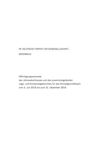 Thumbnail DF Deutsche Forfait AG Financial Statement 2016-h2