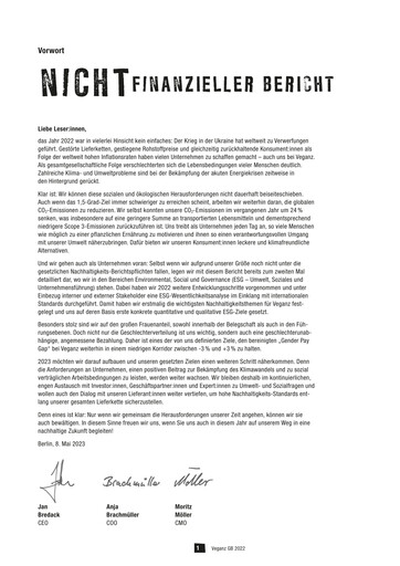 Miniature Veganz Group Rapport de durabilité 2022