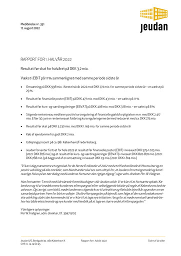 Thumbnail Jeudan Half-year Report 2022-h1