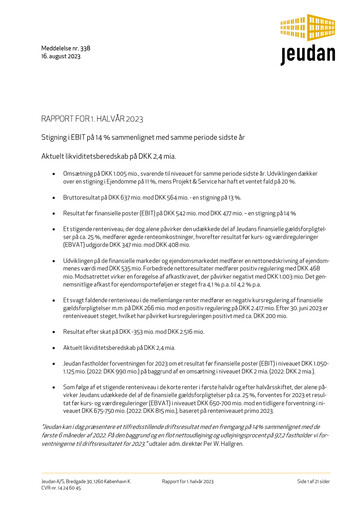 Thumbnail Jeudan Half-year Report 2023-h1