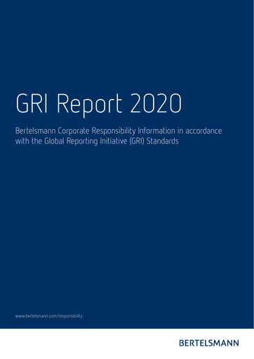Thumbnail Bertelsmann SE & Co. KGaA ESG Report 2020