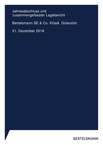 Thumbnail Bertelsmann SE & Co. KGaA Financial Statement 2018
