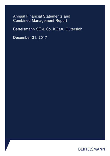 Thumbnail Bertelsmann SE & Co. KGaA Financial Statement 2017