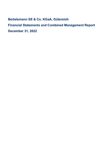 Thumbnail Bertelsmann SE & Co. KGaA Financial Statement 2022