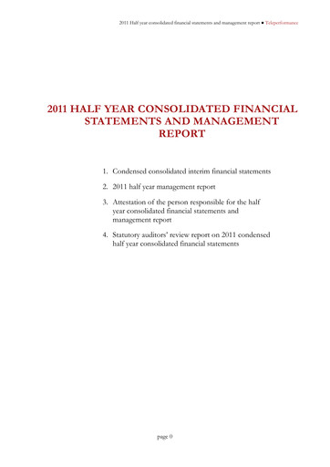 Thumbnail Teleperformance Half-year Report 2011