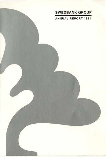 Miniature Swedbank Rapport annuel 1991