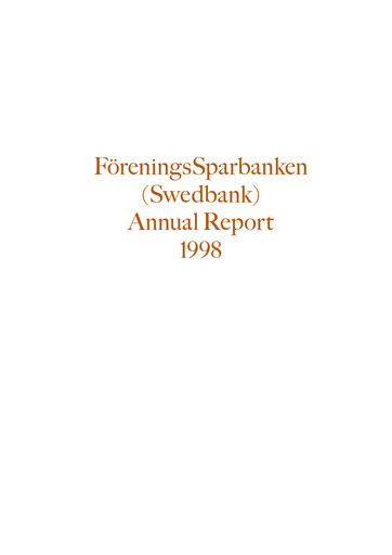 Miniature Swedbank Rapport annuel 1998