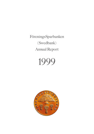Miniature Swedbank Rapport annuel 1999