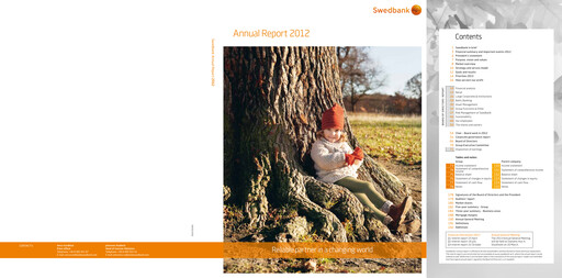 Miniature Swedbank Rapport annuel 2012