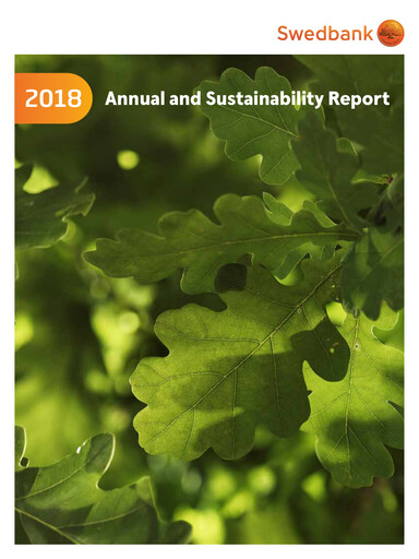 Miniature Swedbank Rapport annuel 2018