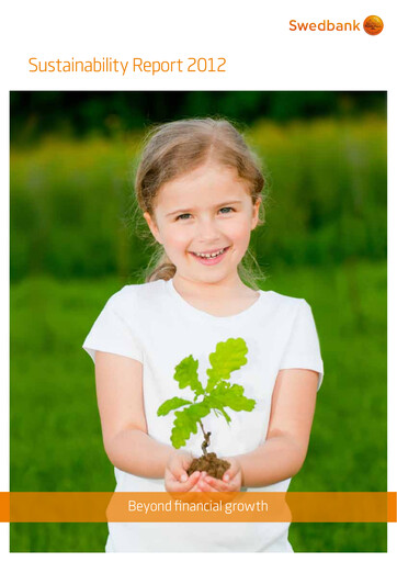 Thumbnail Swedbank Sustainability Report 2012
