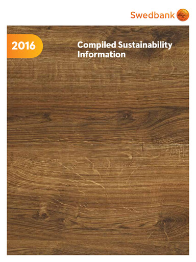 Thumbnail Swedbank Sustainability Report 2016