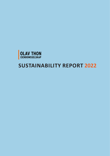 Thumbnail Olav Thon Sustainability Report 2022