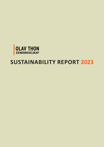 Thumbnail Olav Thon Sustainability Report 2023