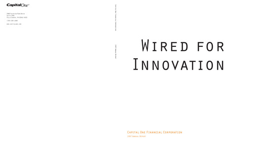 Thumbnail Capital One Annual Report 1997