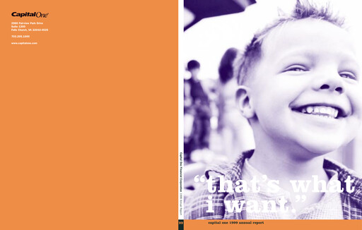 Thumbnail Capital One Annual Report 1999