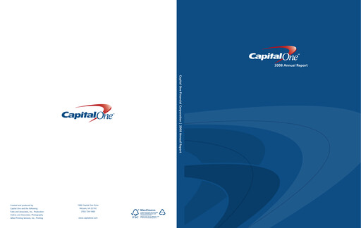 Thumbnail Capital One Annual Report 2008