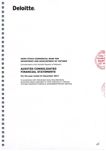 Thumbnail BIDV  (Commercial Bank for Investment and Development of Vietnam) Financial Statement 2017