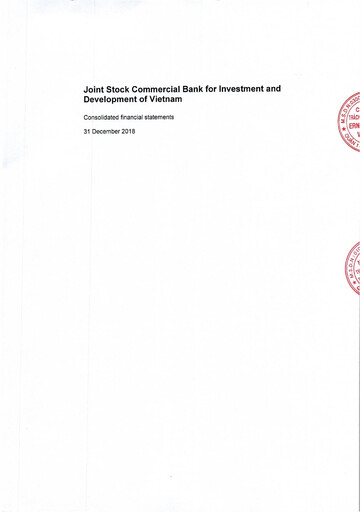 Thumbnail BIDV  (Commercial Bank for Investment and Development of Vietnam) Financial Statement 2018