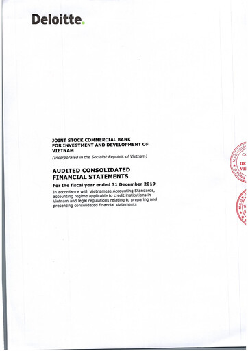 Thumbnail BIDV  (Commercial Bank for Investment and Development of Vietnam) Financial Statement 2019