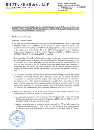 Thumbnail Marksans Pharma
 Quarterly Report 2019-q1