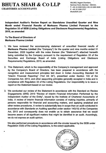 Thumbnail Marksans Pharma
 Quarterly Report 2020-q4