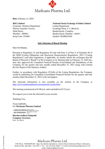 Thumbnail Marksans Pharma
 Quarterly Report 2023-q4
