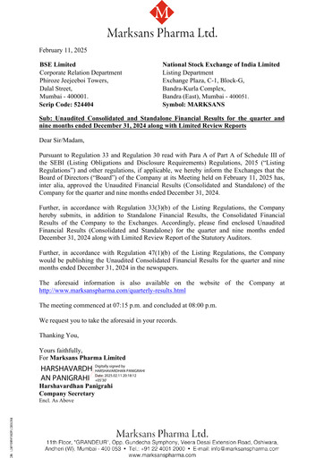 Thumbnail Marksans Pharma
 Quarterly Report 2024-q4