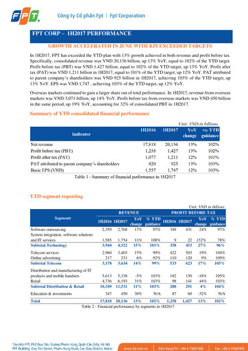 Thumbnail FPT Corporation Half-year Report 2017-h1